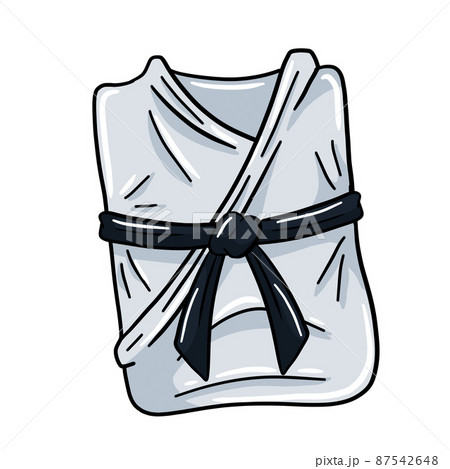 Kimono clothes. Combat Japanese robe for sports and martial arts. 87542648