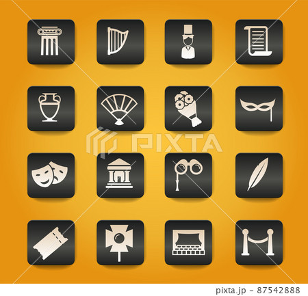 Theatre simply icons 87542888