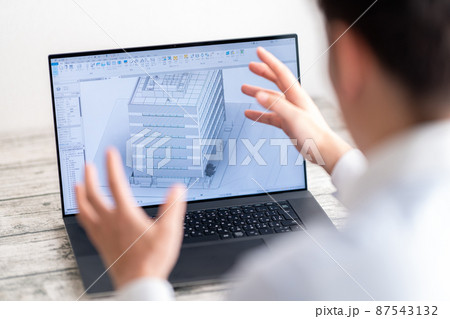 三次元CAD　立体的　3DCG　建築設計　プロジェクト　コンサルティング 87543132