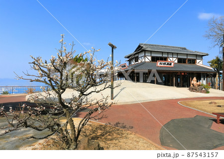 【香川県】快晴下の屋島展望台(獅子の霊巌) 【香川県】快晴下の屋島展望台(獅子の霊巌) 87543157