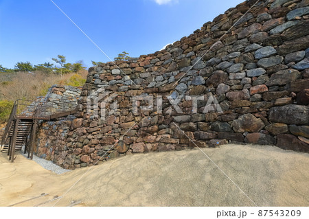 【香川県】快晴下の屋嶋城 【香川県】快晴下の屋嶋城 87543209