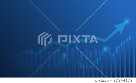 Bar chart and candlesticks show stock market price and business financial effectiveness planning Bar chart and candlesticks show stock market price and business financial effectiveness planning 87544178