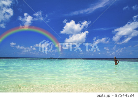 インド洋の楽園・モルディブの美しい海 87544534