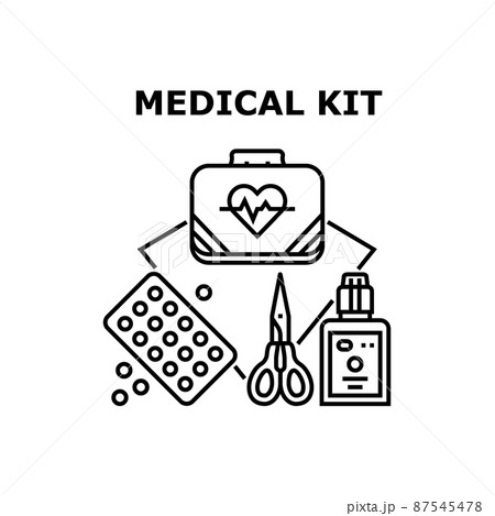 Medical kit icon vector illustration Medical kit icon vector illustration 87545478