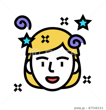fun mood color icon vector illustration fun mood color icon vector illustration 87546331