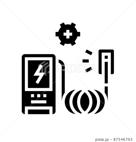 ev charger installation glyph icon vector illustration ev charger installation glyph icon vector illustration 87546703