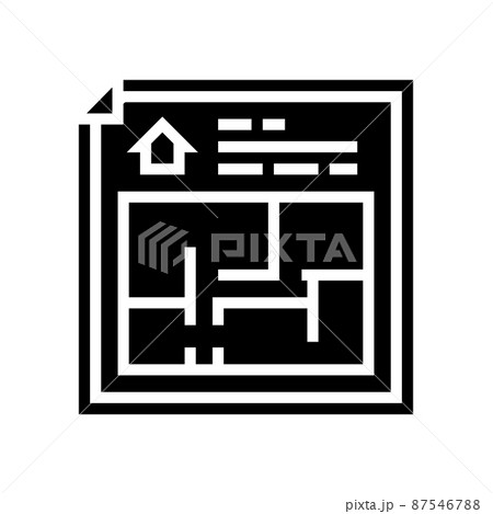 floor planning glyph icon vector illustration 87546788