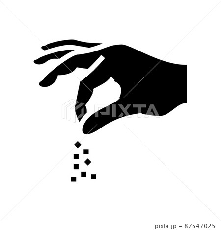 pinch spice glyph icon vector illustration pinch spice glyph icon vector illustration 87547025