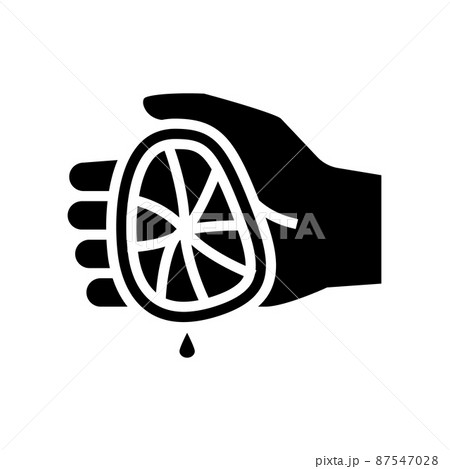 lemon juice add glyph icon vector illustration lemon juice add glyph icon vector illustration 87547028