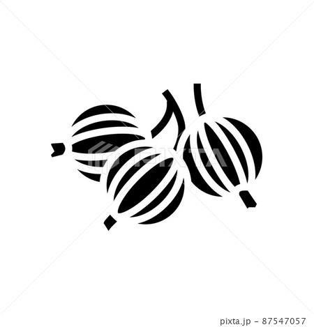 gooseberry juicy berry glyph icon vector illustration gooseberry juicy berry glyph icon vector illustration 87547057