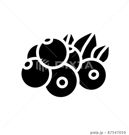 currant berry glyph icon vector illustration 87547059