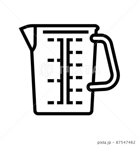 cooking cup line icon vector illustration 87547462