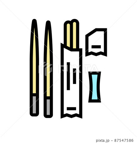 chopsticks utensil for eating asian food color icon vector illustration chopsticks utensil for eating asian food color icon vector illustration 87547586