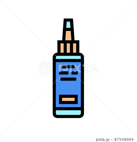 hair growth serum color icon vector illustration hair growth serum color icon vector illustration 87548004