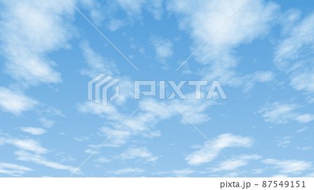 リアリスティックな雲と青空 87549151