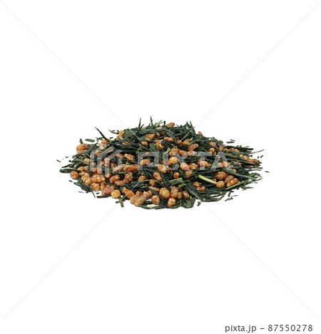 玄米茶 茶葉 イラスト リアル  87550278