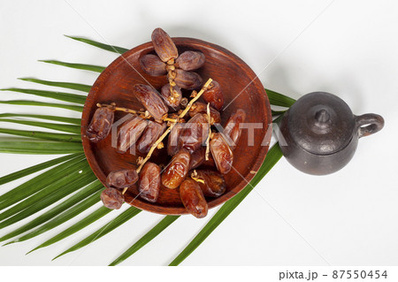 Dried dates  fruit of Phoenix dactylifera dates 87550454