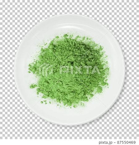 抹茶 粉末 イラスト リアル のイラスト素材