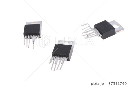 radio components microchips isolated 87551740