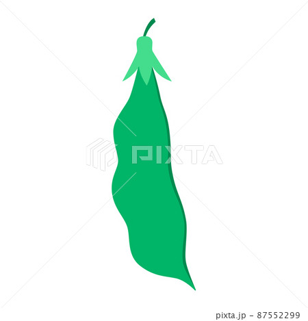 Fresh green pea isolated on white background. Fresh green pea isolated on white background. 87552299
