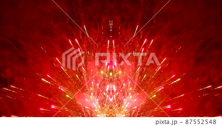 Photo of Abstract fireworks as background texture Photo of Abstract fireworks as background texture 87552548