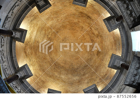 The ceiling of the Saint Domnius cathedral in Split, Croatia 87552656