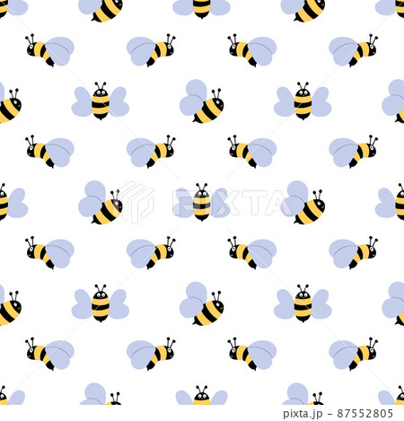 Designer Bee Wallpaper  Bee and Broom Blue  FREE UK SHIPPING