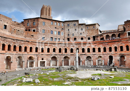 Roman Imperial forum of Emperor Trajan in Rome, Italy Roman Imperial forum of Emperor Trajan in Rome, Italy 87553130