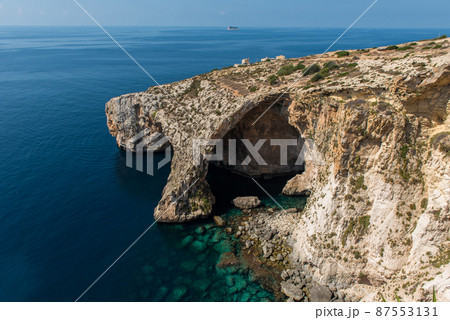 Blue grotto cave in Malta 87553131