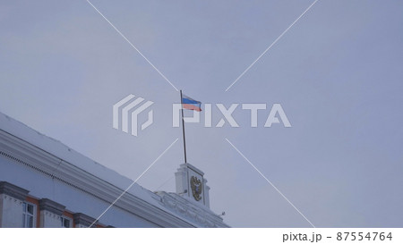 BARNAUL central area of the city at rush hour on January Russia BARNAUL central area of the city at rush hour on January Russia 87554764