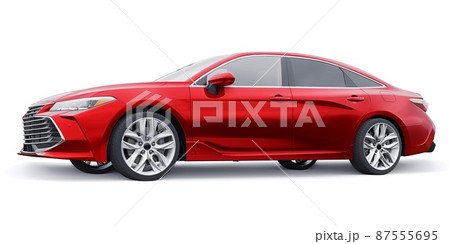Large business sedan for work and family. 3D illustration Large business sedan for work and family. 3D illustration 87555695
