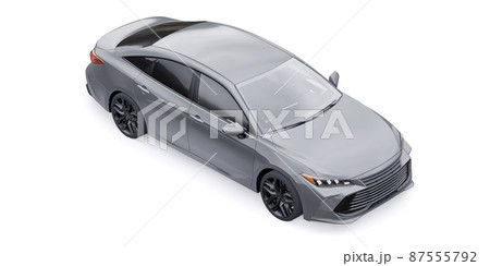 Large business sedan for work and family. 3D illustration Large business sedan for work and family. 3D illustration 87555792
