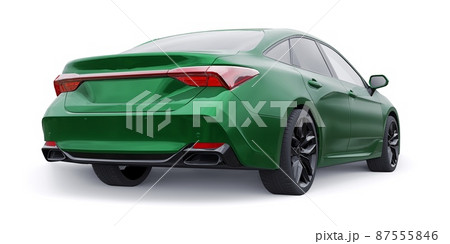 Large business sedan for work and family. 3D illustration Large business sedan for work and family. 3D illustration 87555846
