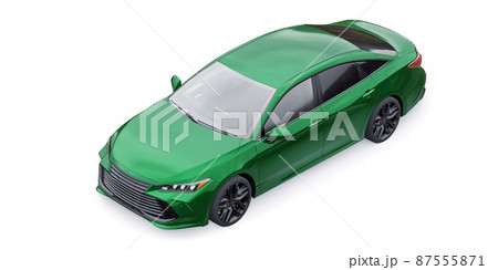 Large business sedan for work and family. 3D illustration Large business sedan for work and family. 3D illustration 87555871