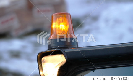 Light signal on special equipment orange light siren. 87555882