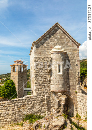 Watch tower among the ruins of Old Bar, Montenegro 87557128