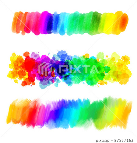 Rainbow gradient. Abstract oil painting. Blank colorful blot Rainbow gradient. Abstract oil painting. Blank colorful blot 87557162