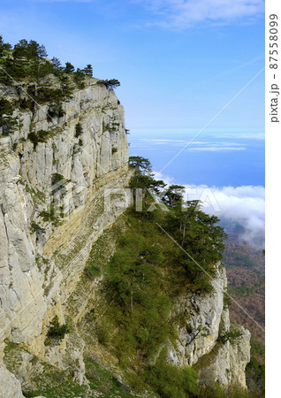 Beautiful view of the rocks and fields. Nature of central Crimea Beautiful view of the rocks and fields. Nature of central Crimea 87558099
