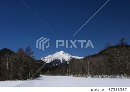 厳冬期の八ヶ岳連峰赤岳の雄姿 清里高原より 厳冬期の八ヶ岳連峰赤岳の雄姿 清里高原より 87558587