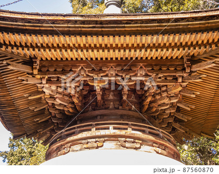 日龍峯寺 多宝塔木組の美しさ 日龍峯寺 多宝塔木組の美しさ 87560870