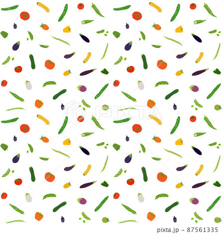 夏の野菜 背景素材 夏の野菜 背景素材 87561335
