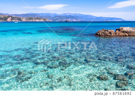 《静岡県》美しき伊豆のビーチ・九十浜海水浴場 87561692
