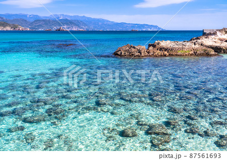《静岡県》美しき伊豆のビーチ・九十浜海水浴場 87561693