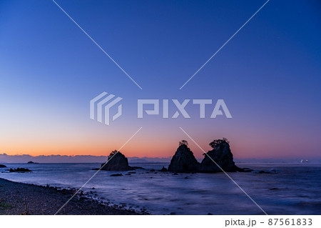 (静岡県)南伊豆・逢ヶ浜(おうのはま) 夜明け前 (静岡県)南伊豆・逢ヶ浜(おうのはま) 夜明け前 87561833