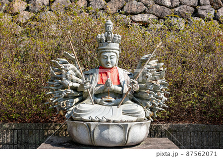 奈良、壺阪寺の千手観音像 87562071