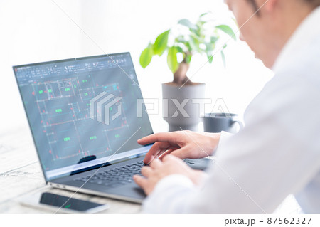 CAD操作　作図　製図　図面　提案　リノベーション 87562327