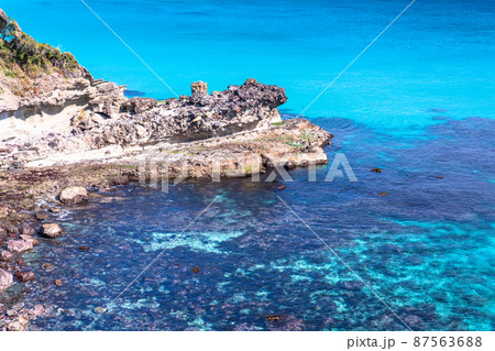 《静岡県》伊豆白浜海岸・エメラルドグリーンの美しいビーチ 87563688