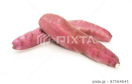 Sweet potatoe Isolated on white background. Japanese potatoe Sweet potatoe Isolated on white background. Japanese potatoe 87564645