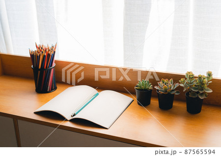 book on the table in the morning 87565594