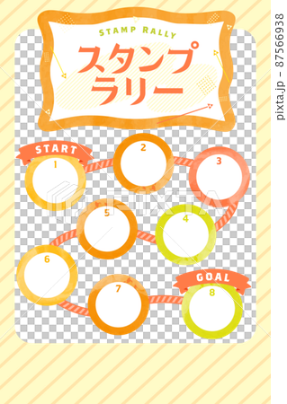 春季彩色郵票集會安裝矢量插圖集 87566938